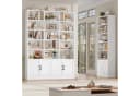 Homfa Bücherregal 209cm Bücherschrank Raumteiler Standregal 15 Fächer Weiß Bild 3