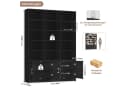 Homfa Bücherregal 209cm Bücherschrank Hochschrank Raumteiler Standregal Bild 1