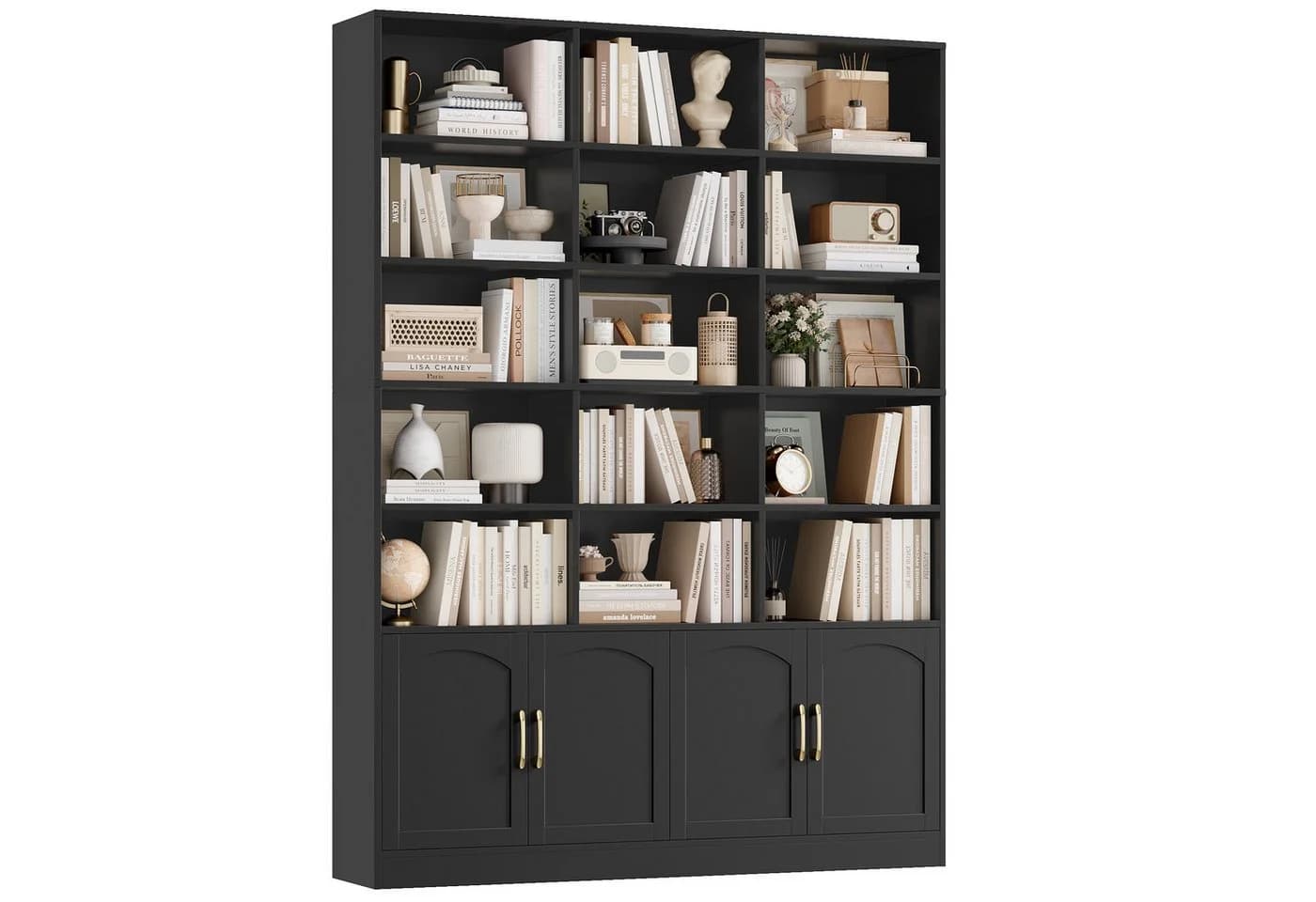 Homfa Bücherregal 209cm Bücherschrank Hochschrank Raumteiler Standregal - Bild 2