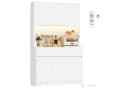 Homfa Küchenbuffet Küchenschrank mit LED, Weiß, 6 Türen und Schubladen Bild 2
