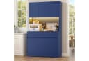 Homfa Küchenbuffet Küchenschrank mit Arbeitsplatte Blau Bild 4