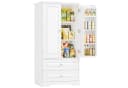 Homfa Mehrzweckschrank Küchenschrank Vorratsschrank Buffetschrank 8 Türregale 2 Schubladen Bild 2