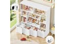 Homfa Kinderregal mit 4 Spielzeugkisten und 6 Fächern Weiß/Lila Bild 5