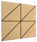 IKHEMalarka Wandpaneel Akustik Filz Holzoptik Beige Selbstklebend Bild 3