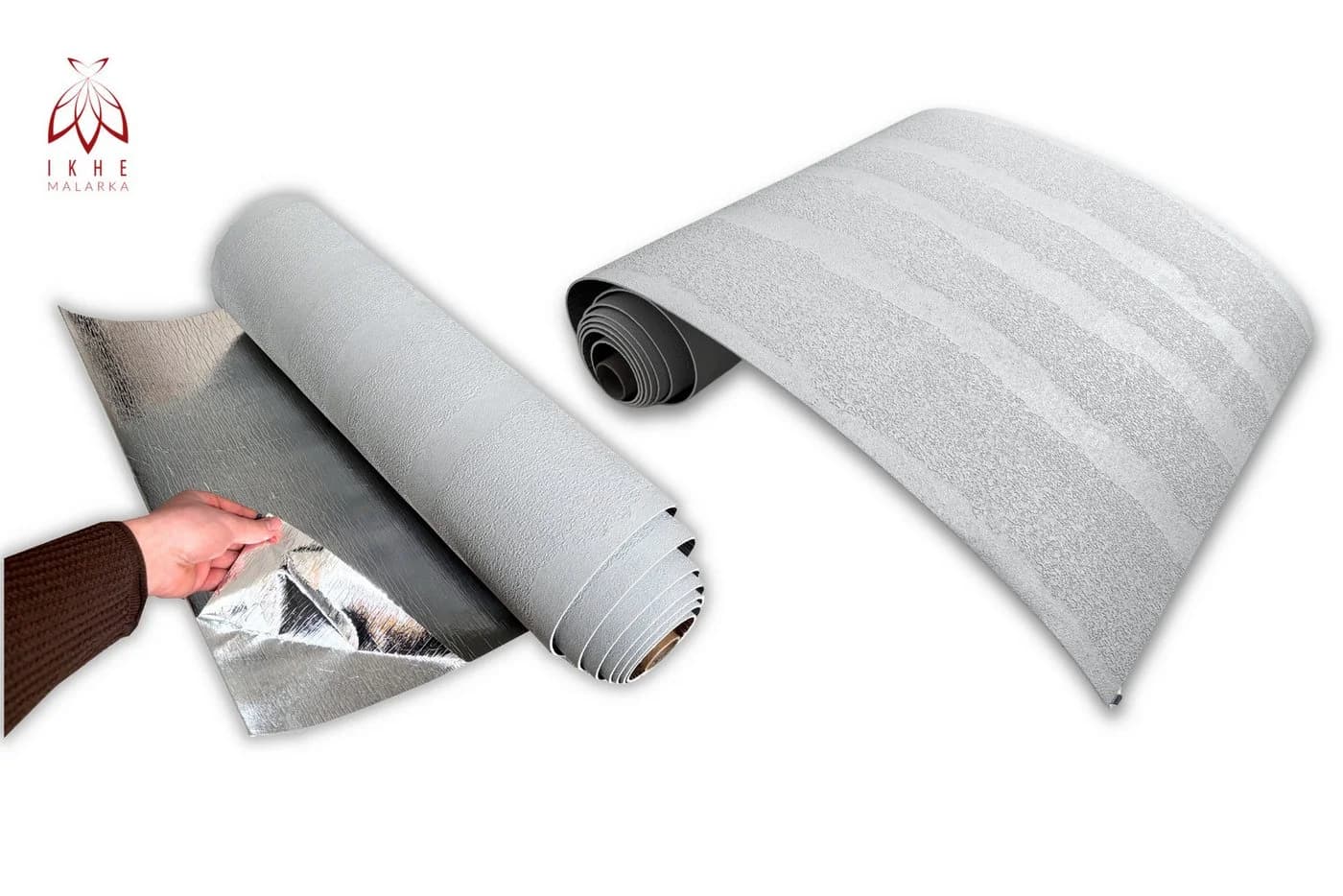 IKHEMalarka Selbstklebende Wandverkleidung Grau Modern - Bild 3