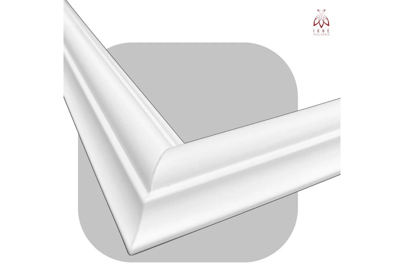 IKHEMalarka 3D Wandpaneel Wandleisten Set 24-teilig Weiß - Bild 3