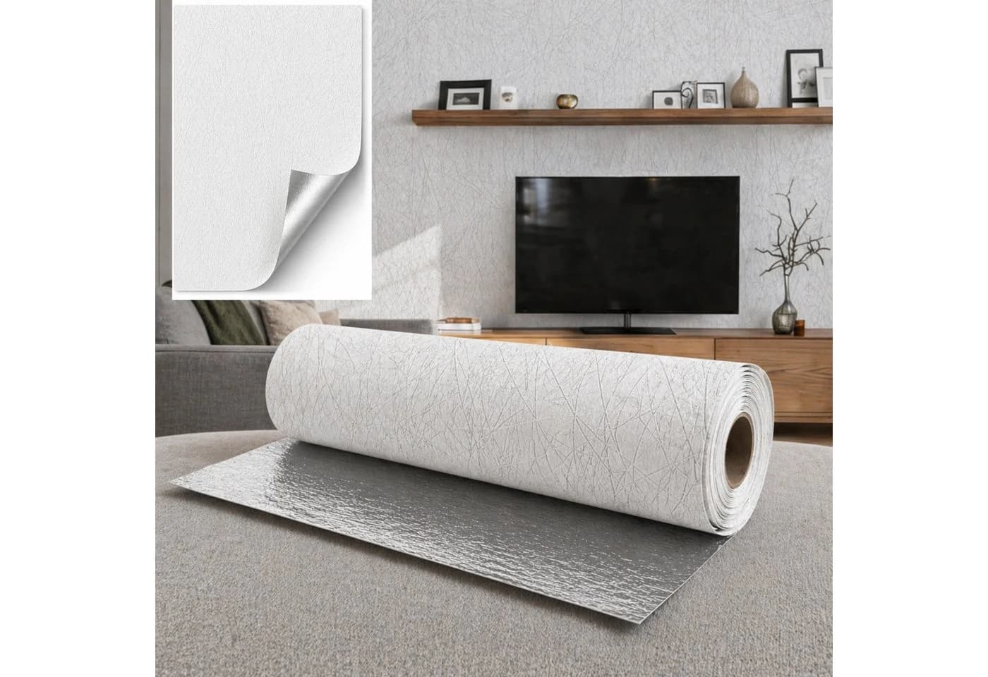 IKHEMalarka Selbstklebende Wandverkleidung Weiß Modern - Bild 2