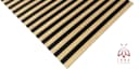 IKHEMalarka Selbstklebende Wandpaneele Lamellenoptik Beige PE-Schaum Bild 3