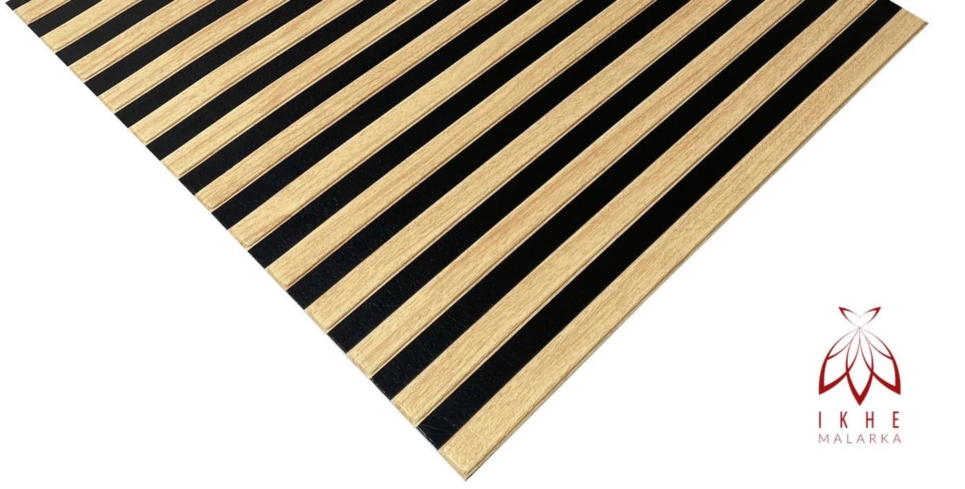 IKHEMalarka Selbstklebende Wandpaneele Lamellenoptik Beige PE-Schaum - Bild 3
