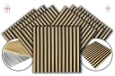 IKHEMalarka Selbstklebende Wandpaneele Lamellenoptik Beige PE-Schaum Bild 5
