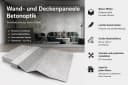 IKHEMalarka Wandpaneel Betonoptik Grau XXL Bild 3
