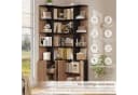 Homfa Eckregal Bücherregal Weiß mit Türen Landhausstil Bild 4