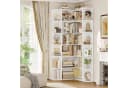 Homfa Eckregal Weiß L-förmig Bücherregal Standregal 185 cm Bild 1