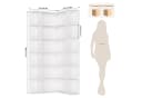 Homfa Eckregal Weiß L-förmig Bücherregal Standregal 185 cm Bild 3