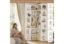 Homfa Eckregal Weiß L-förmig Bücherregal Standregal 185 cm Bild 5