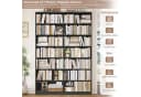 Homfa Bücherregal Schwarz 14 Fächer Standregal Bild 4
