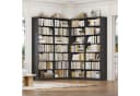 Homfa Bücherregal Schwarz 14 Fächer Standregal Bild 5