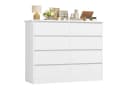 Homfa Kommode 8 Schubladen Weiß Modern Sideboard Bild 2
