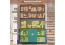 Homfa Aktenschrank mit Steckdose und Schubladen Blau Bild 5
