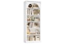 Homfa Bücherregal Weiß 6 Fächer Arch-Design Bild 2