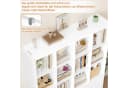 Homfa Bücherregal Standregal mit 12 Fächern und 4 Türen Weiß Bild 5