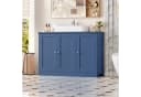 Homfa Waschbeckenunterschrank Weiß 90 cm Landhausstil Bild 1
