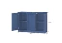 Homfa Waschbeckenunterschrank Weiß 90 cm Landhausstil Bild 3