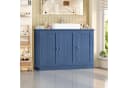 Homfa Waschbeckenunterschrank Weiß 90 cm Landhausstil Bild 4