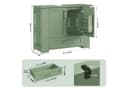 Homfa Waschbeckenunterschrank Grün 1 Schublade 2 Türen Bild 1