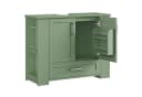 Homfa Waschbeckenunterschrank Grün 1 Schublade 2 Türen Bild 2