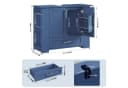 Homfa Waschbeckenunterschrank Blau 1 Schublade 2 Türen Bild 1