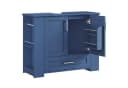 Homfa Waschbeckenunterschrank Blau 1 Schublade 2 Türen Bild 2