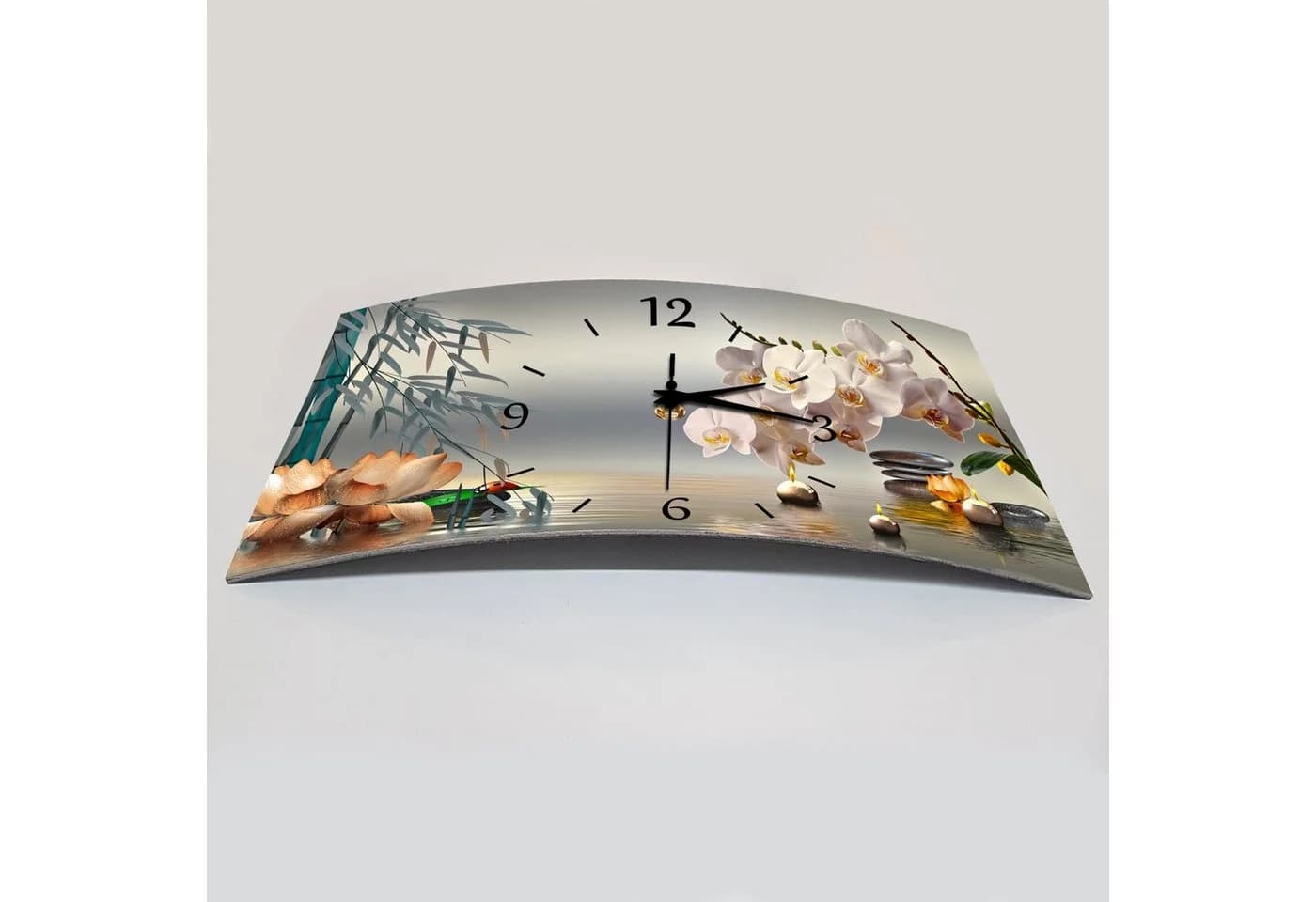 Moderne Designer-Wanduhr aus Aluminium