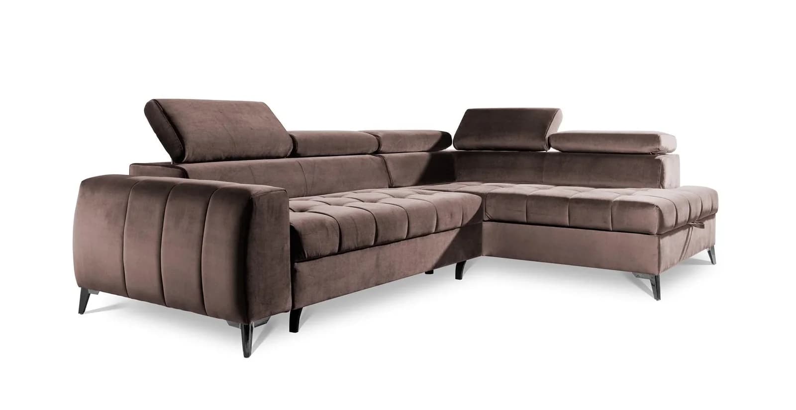 Fun Möbel ECKSOFA Schlafsofa Agnesa In Salvador Braun