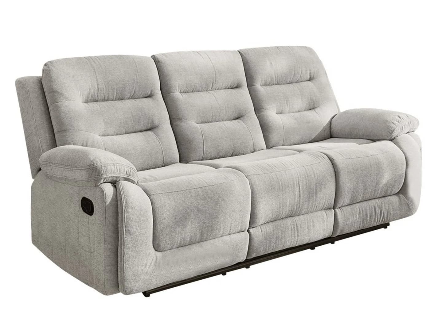 luma-home 3-Sitzer Relax-Sofa Chenille Grau - Bild 2