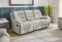 luma-home 3-Sitzer Relax-Sofa Chenille Grau Bild 3