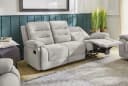 luma-home 3-Sitzer Relax-Sofa Chenille Grau Bild 5