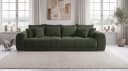 luma-home Big-Sofa 15172 XXL-Couch Grün Federkernpolsterung Bild 1