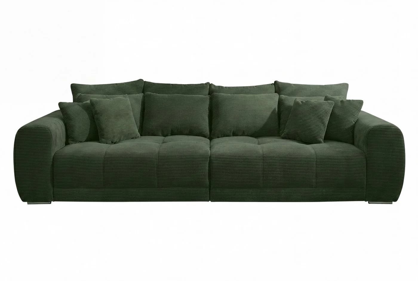 luma-home Big-Sofa 15172 XXL-Couch Grün Federkernpolsterung - Bild 2