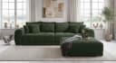 luma-home Big-Sofa 15172 XXL-Couch Grün Federkernpolsterung Bild 3