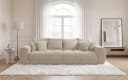 luma-home Big-Sofa 15173 XXL-Couch Beige/Grau Federkernpolsterung Bild 1