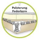 luma-home Polsterhocker 15175 XXL-Hocker Grau Anthrazit Cordstoff Bild 5