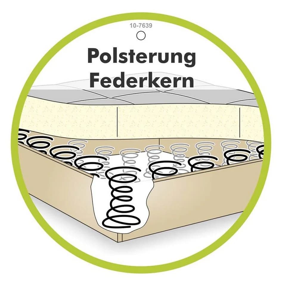 luma-home Polsterhocker 15175 XXL-Hocker Grau Anthrazit Cordstoff - Bild 5