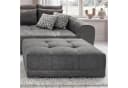 luma-home Polsterhocker 15139 XXL-Hocker Grau Federkernpolsterung Bild 1