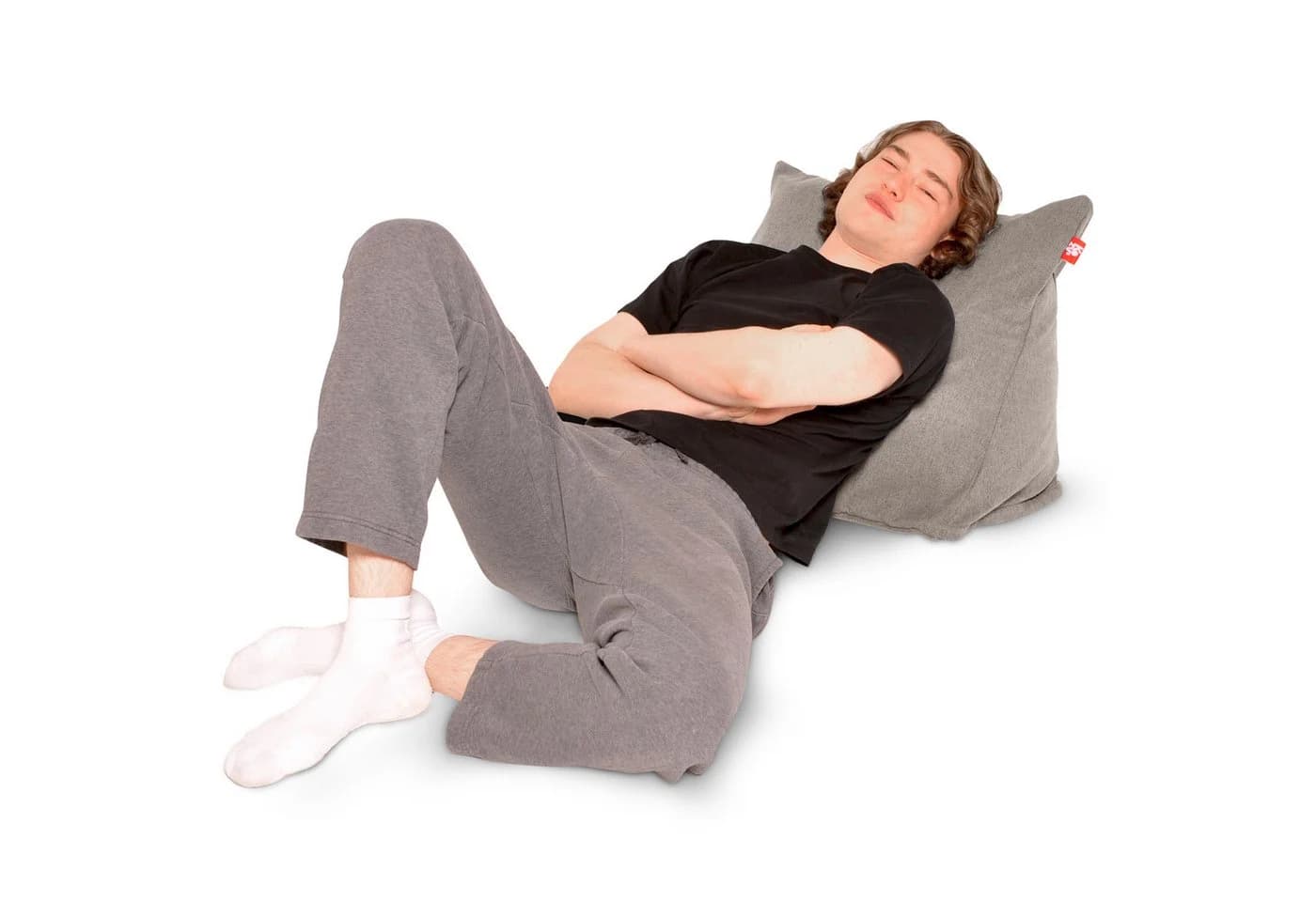KOZYS Sitzsack Lesekissen Keilkissen Rückenkissen mit EPS-Perlenfüllungen - Bild 3