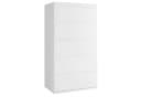 Homfa Kommode 5 Schubladen Weiß Holz 55x33x100cm Bild 2