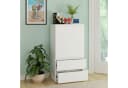 Homfa Kommode 5 Schubladen Weiß Holz 55x33x100cm Bild 5