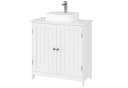 Homfa Waschbeckenunterschrank Weiß MDF 60x30x60cm Bild 2