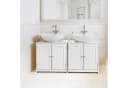 Homfa Waschbeckenunterschrank Weiß MDF 60x30x60cm Bild 4