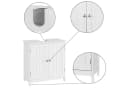 Homfa Waschbeckenunterschrank Weiß MDF 60x30x60cm Bild 5